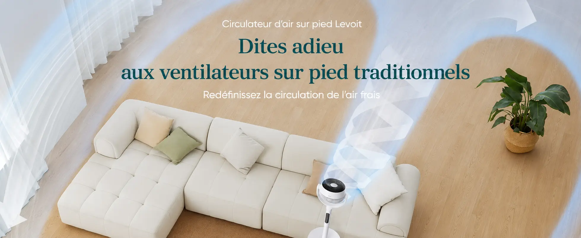 CirculAir 2-en-1 — ventilateur sur pied avec télécommande