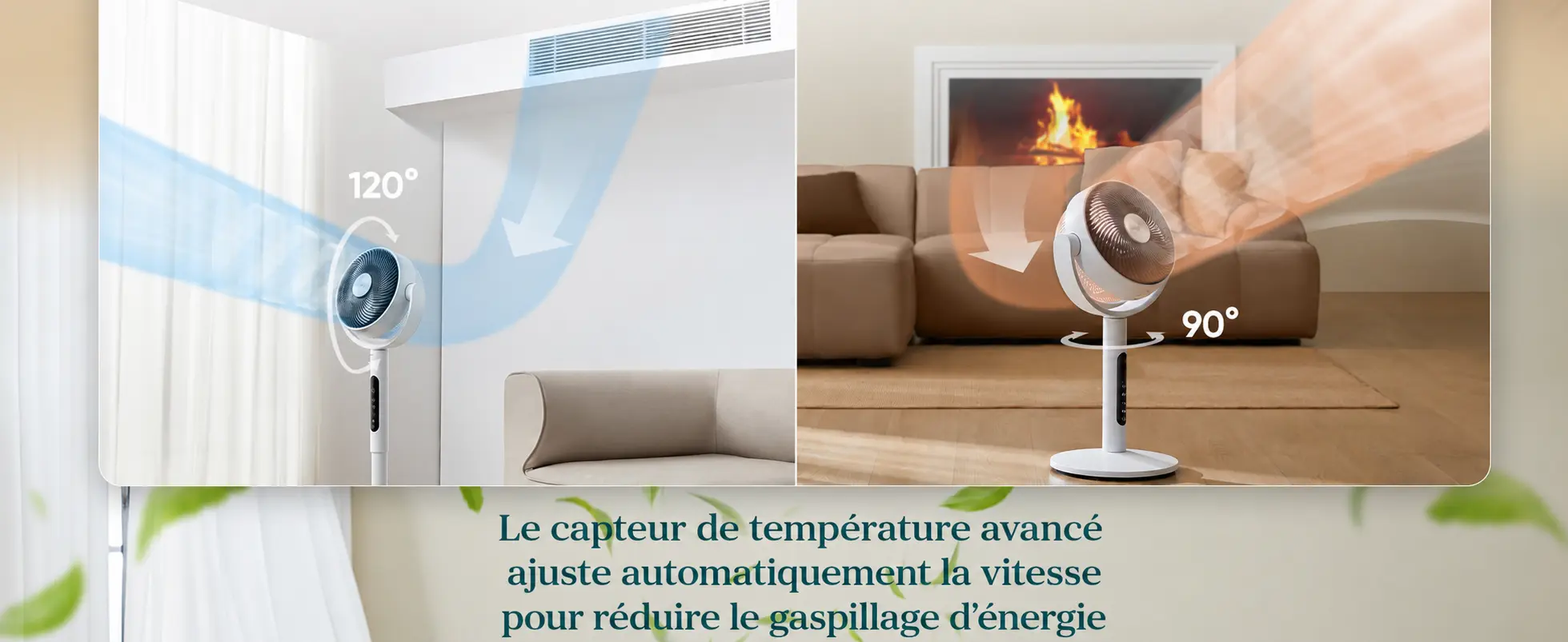 CirculAir 2-en-1 — 9 vitesses et mode Éco