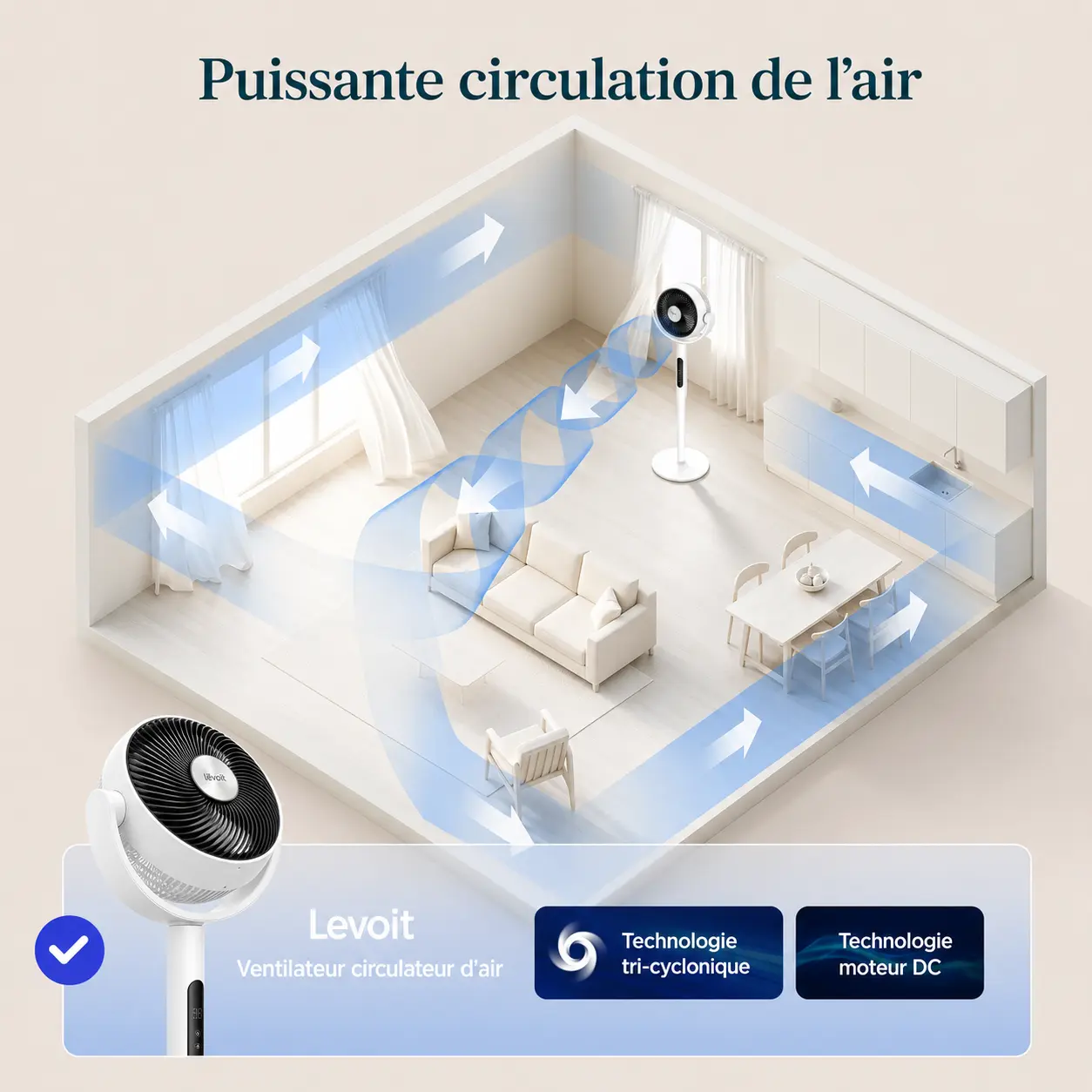 Levolt 2-en-1 — circulation d'air puissante — image 8